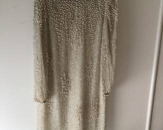 Womens vintage xl heavily beaded handmade dress $150