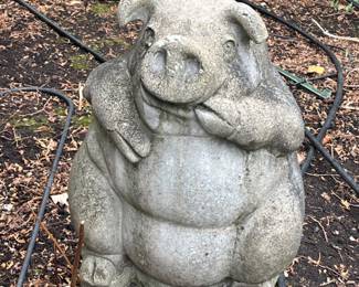 Approximately 4 ft concrete sculpture $400