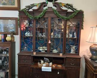 Antique Mahogany Secretary Cabinet