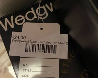 Wedgwood Nautilus Collection Shell Dish (A,  Wedgwood Nautilus Collection Shell Dish (B)
