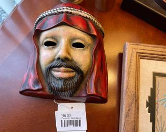 Ceramic wall bust