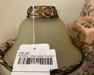 Partylite table lamp tealight