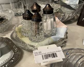 Waterford Salt and Pepper Shakers