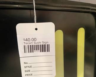 Tecart Sushi Sign