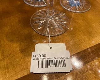  Waterford wine glass set (B)