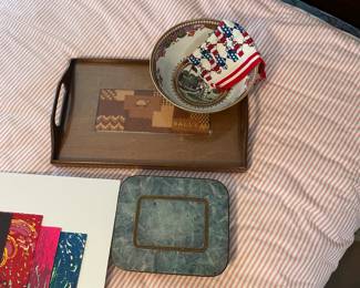 Sally wood tray, Chinese bowl