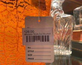 Murano-style ice bucket
