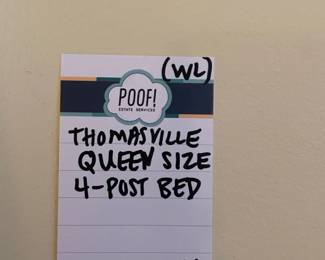 Thomasville Queen size 4 - post bed