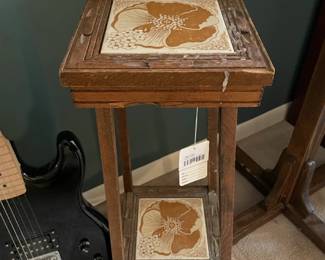 Floral tile table