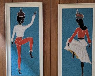 Mid-Century Gravel Art