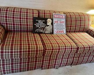 Nice Plaid Sofa