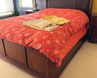 Wooden bed frame