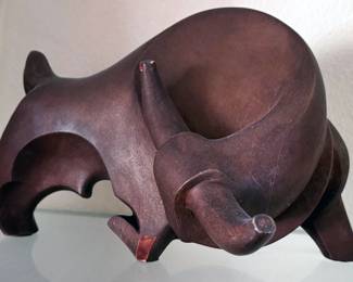 Bull art piece