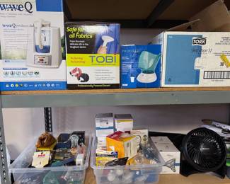 Facial steamer, clothes steamer, lightbulbs