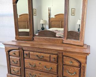 Dresser with mirror