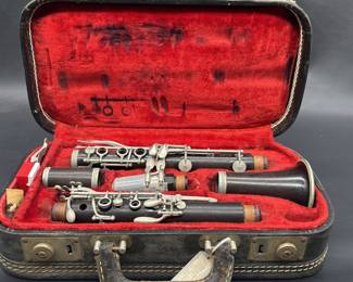 Vtg. Evette Clarinet in Case from Paris, France