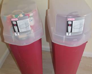 Wrapping paper containers