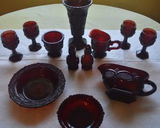 Avon Cranberry Glass