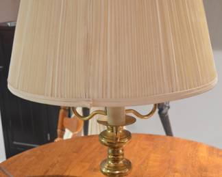 Brass table lamp