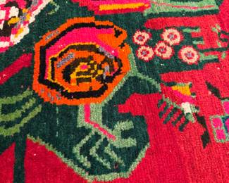 Cyrus Bessarabian rug - Shocking Pink! $500