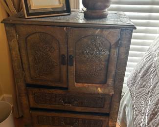 Vintage side table/cabinet - unique and needs TLC