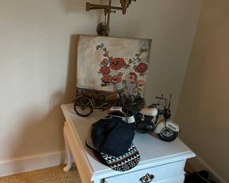 Bedside tables and decor 