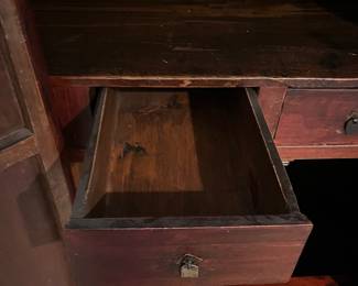 19th century Chinese armoire - interior drawer