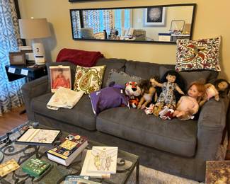 Couch, dolls, pillows, and everything you are looking for!