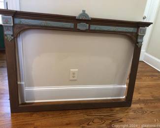 Large Vintage Wooden Victorian Wall Frame