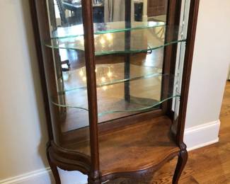 Antique Oak Curio Cabinet Early 1900s