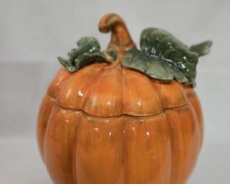 Nice Pumpkin Soup Tureen with Ladle