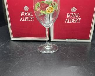 8 Royal Albert Old Country Roses All Purpose Goblets