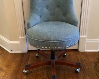 Linon Sinclair Upholstered Rolling Office Chair