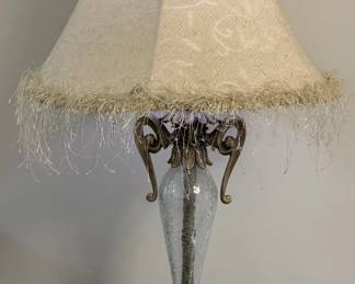 Nice Lamp with Crackle Glass