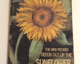 Farmhouse Style Sunflower Burlap Wall Decor