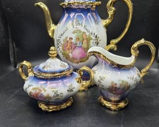 Vintage Bavarian Fragonard Tea Set