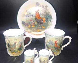 Hand Painted Bavarian Theo Ruhn Hostess Set