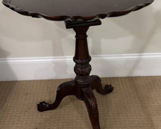 Mahogany Pie Crust Tea Table