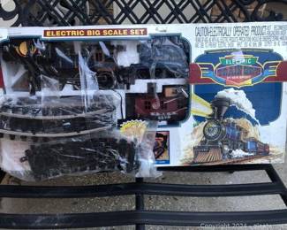 Electric Big Scale Train Set by New Bright in Opened Box