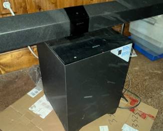 Sony sound bar & wireless subwoofer