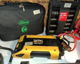 1000 watt Everstart Max & Slime tire kit