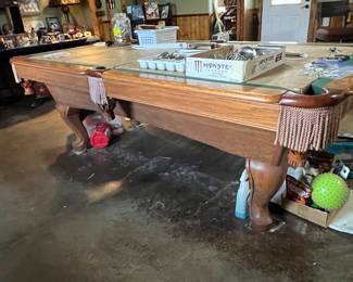 Outstanding C.L. Bailey custom pool table & accessories