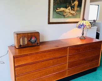 Danish Modern  Teak 8 Drawer Dresser 