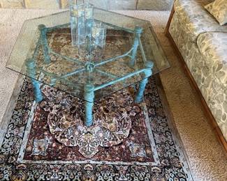 Bronze and Hexagon Coffee Table