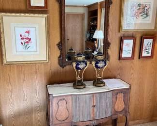 Tambour and Metal Cabinet