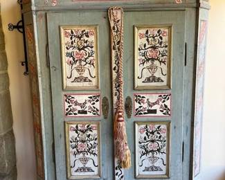 Antique Swedish Painted Armoire