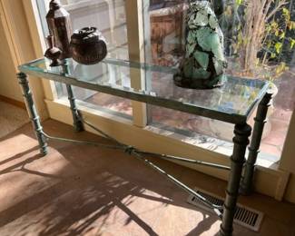 Bronze and Glass Console