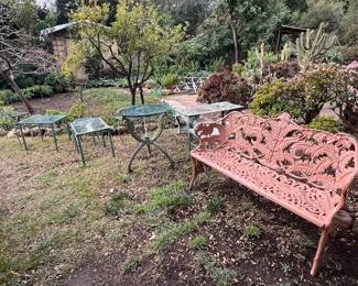 Antique Vistorian Cast Iron Bench