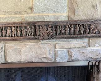 Architectural Wood Carved Panel (India)