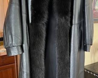 Leather and Fur Coat
